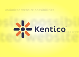 This is a sample video displaying scrolling Kentico logo on yellow background. The video is in Flash (.swf) format.